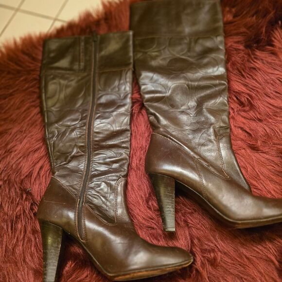 COACH MILLIE HIGH HEELED BOOTS - Picture 2 of 7